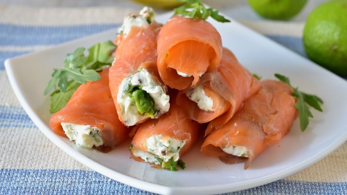 Rouleau de saumon et avocat, idéal comme entrée