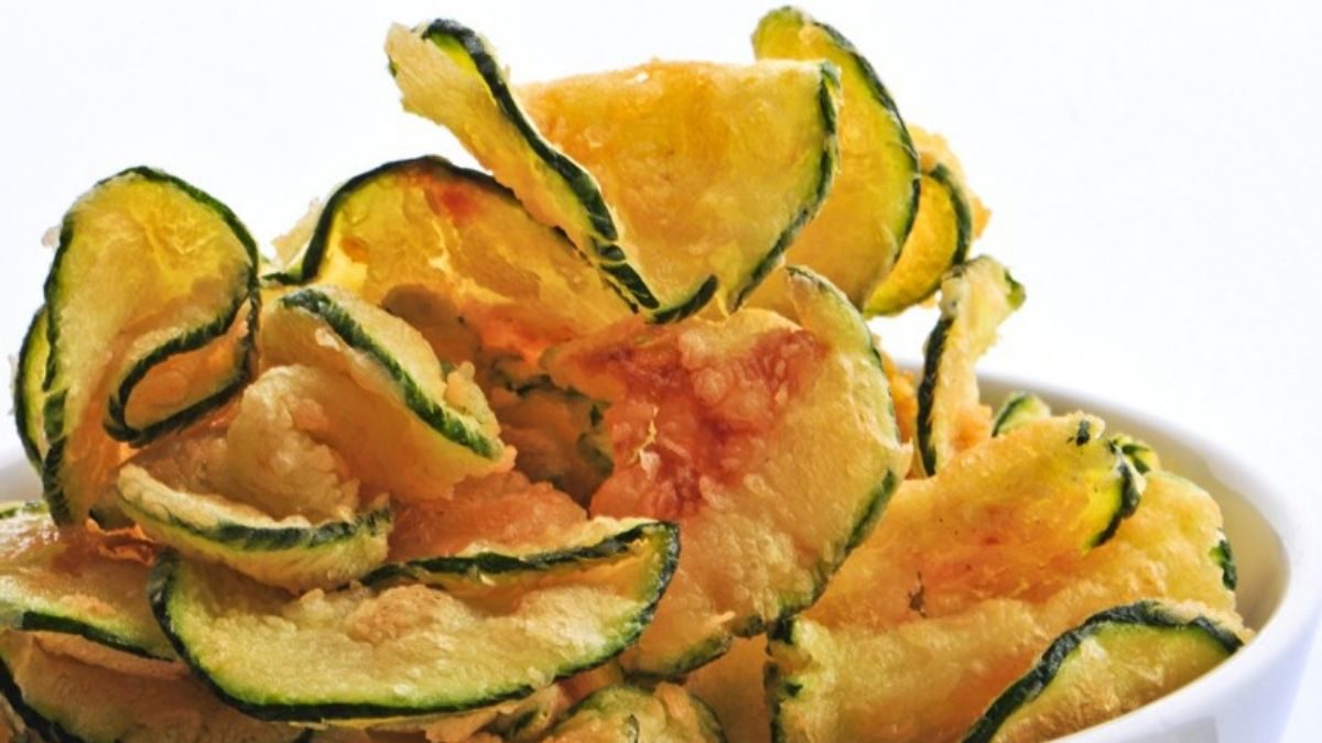 Chips de courgette une entrée vraiment croustillante