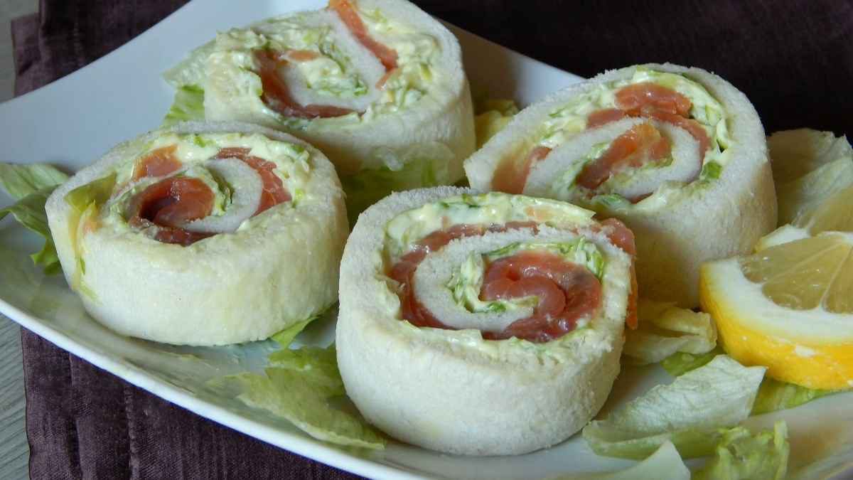 Apéritif de Noël : Roulés au saumon