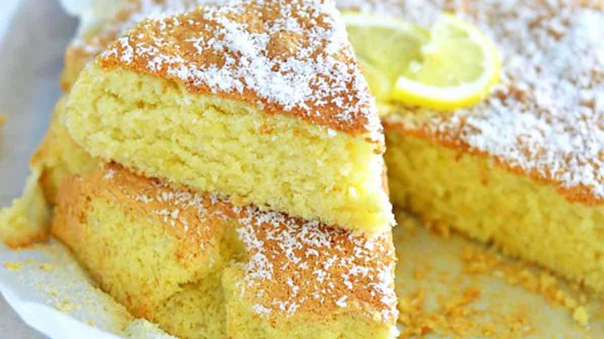 Gâteau à la noix de coco et au citron très moelleux