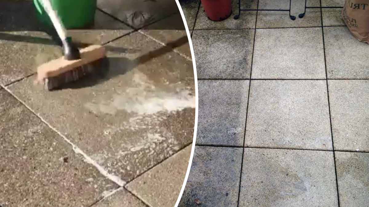 Une astuce simple pour nettoyer une terrasse noircie naturellement technique à moindre coût