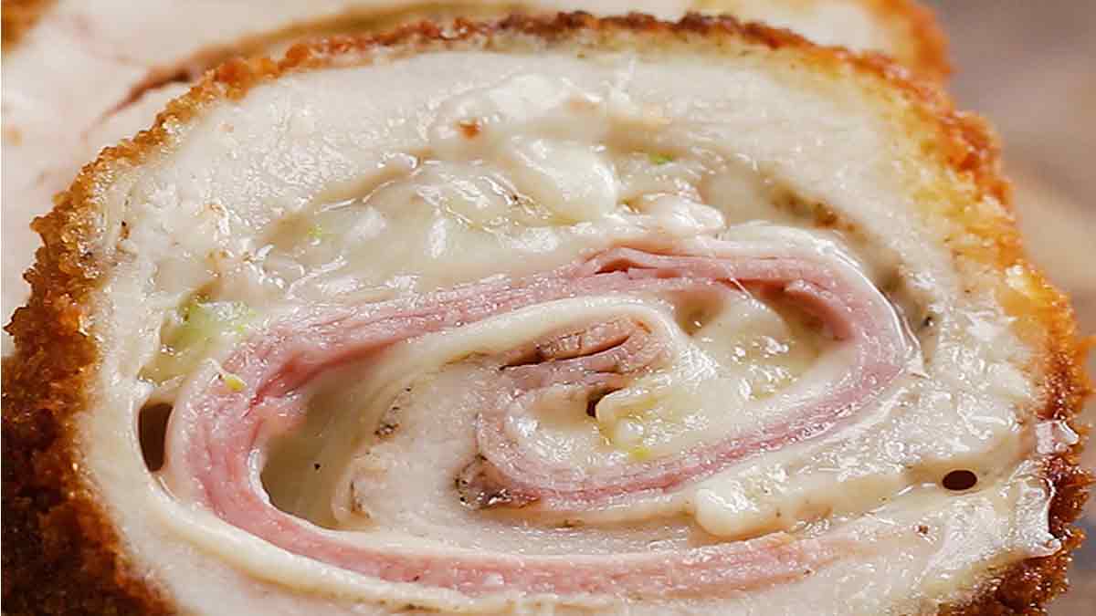 Le fameux cordon-bleu de poulet à la sauce moutarde simplissime