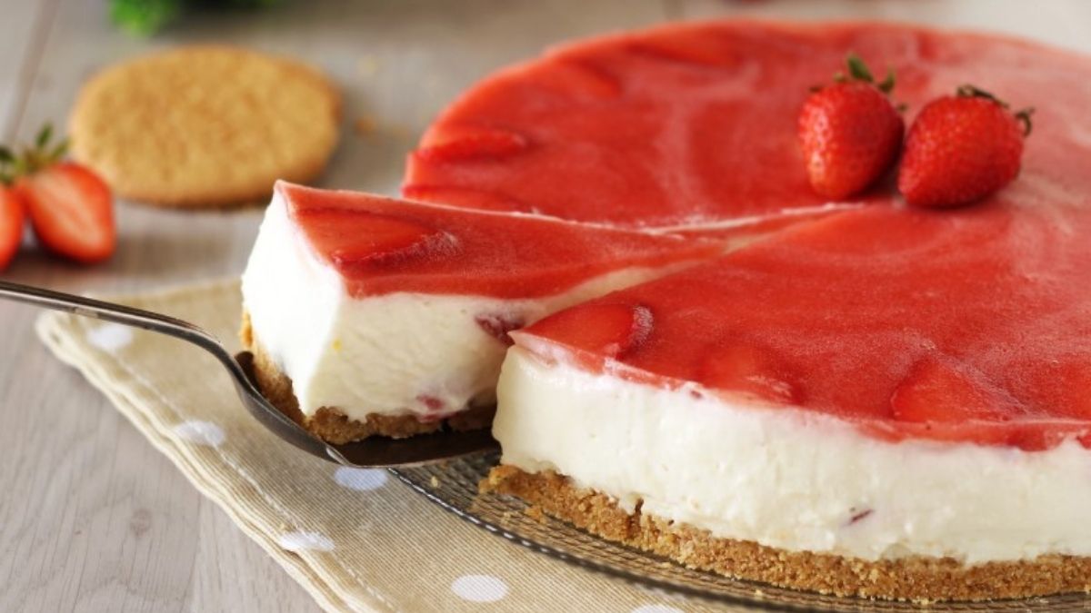 Cheesecake au yaourt et fraises un dessert sans cuisson