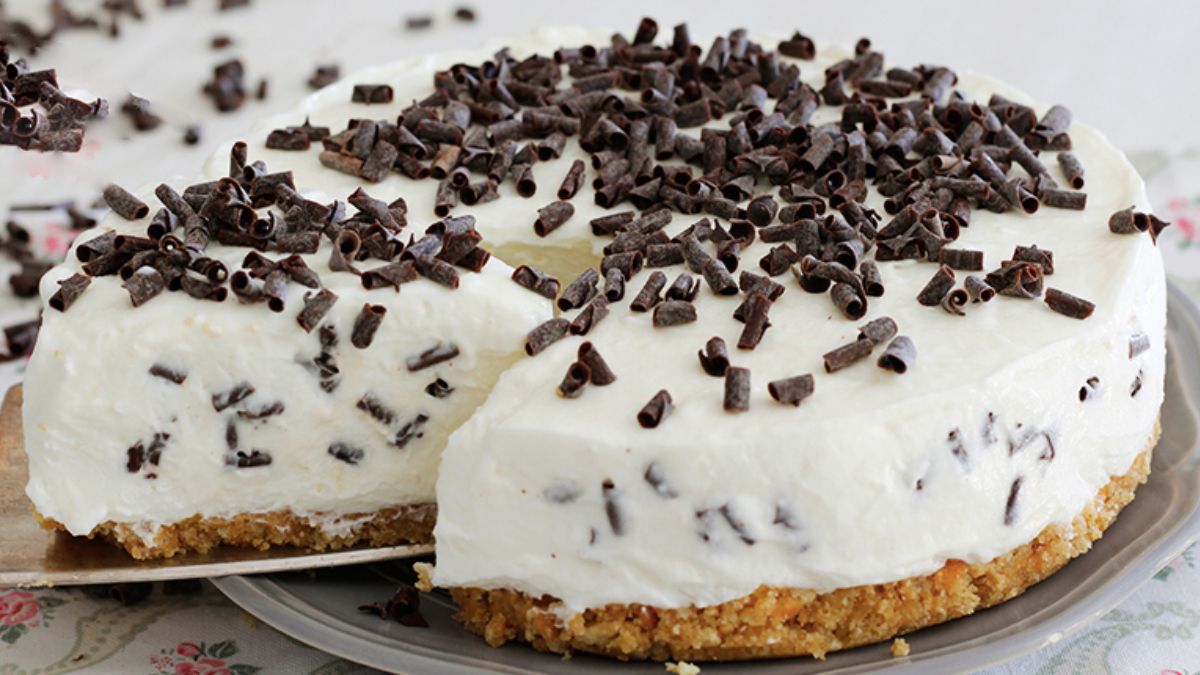 Cheesecake stracciatella : dessert facile et sans cuisson