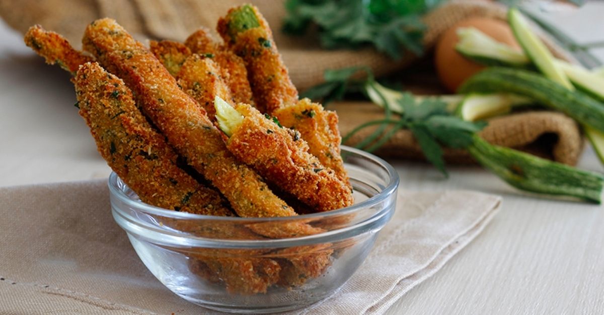 Courgettes panées croustillantes et savoureuses