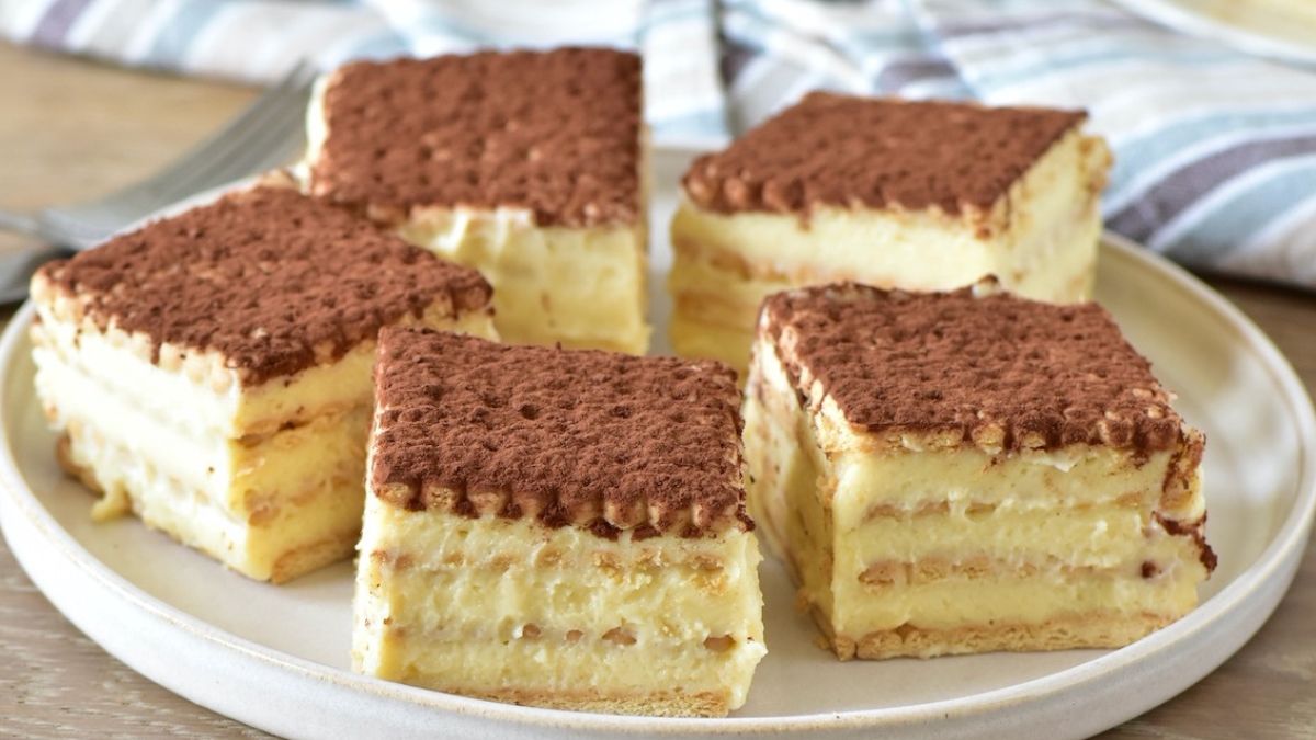 Gâteau aux petits beurre à la crème pâtissière – recette facile et délicieuse