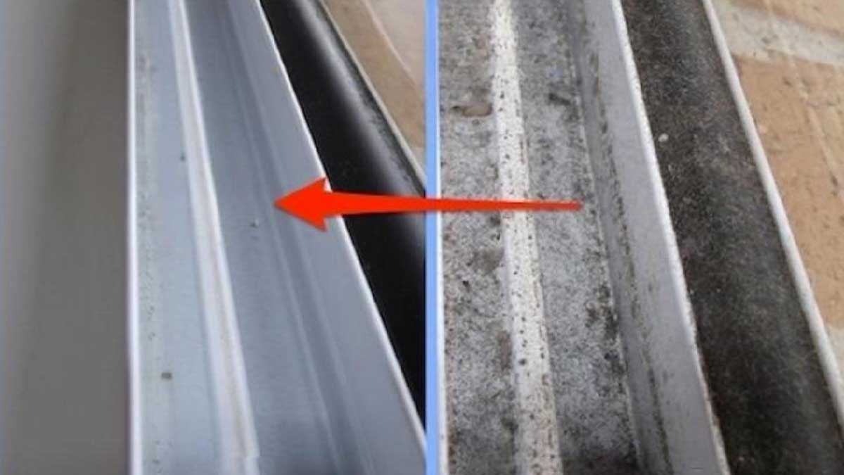 En seulement 5 minutes, les rails de porte et de fenêtre redeviendront comme neufs