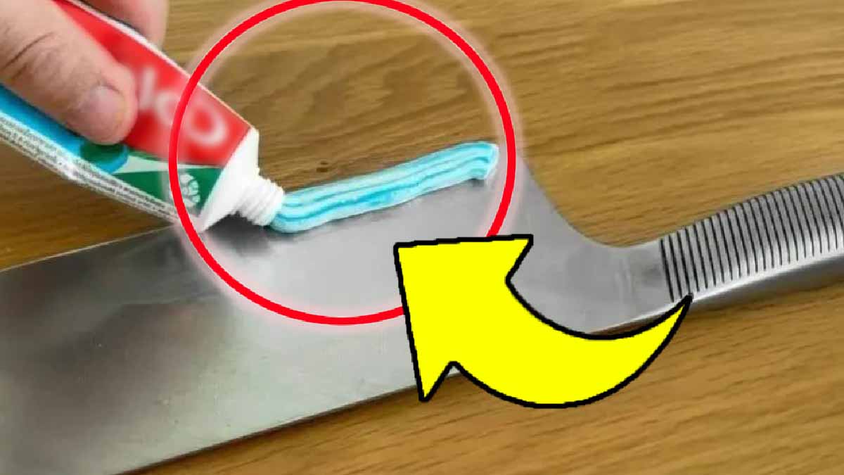 Pourquoi vous devez absolument mettre du dentifrice sur le couteau ? La raison vous laissera sans voix 