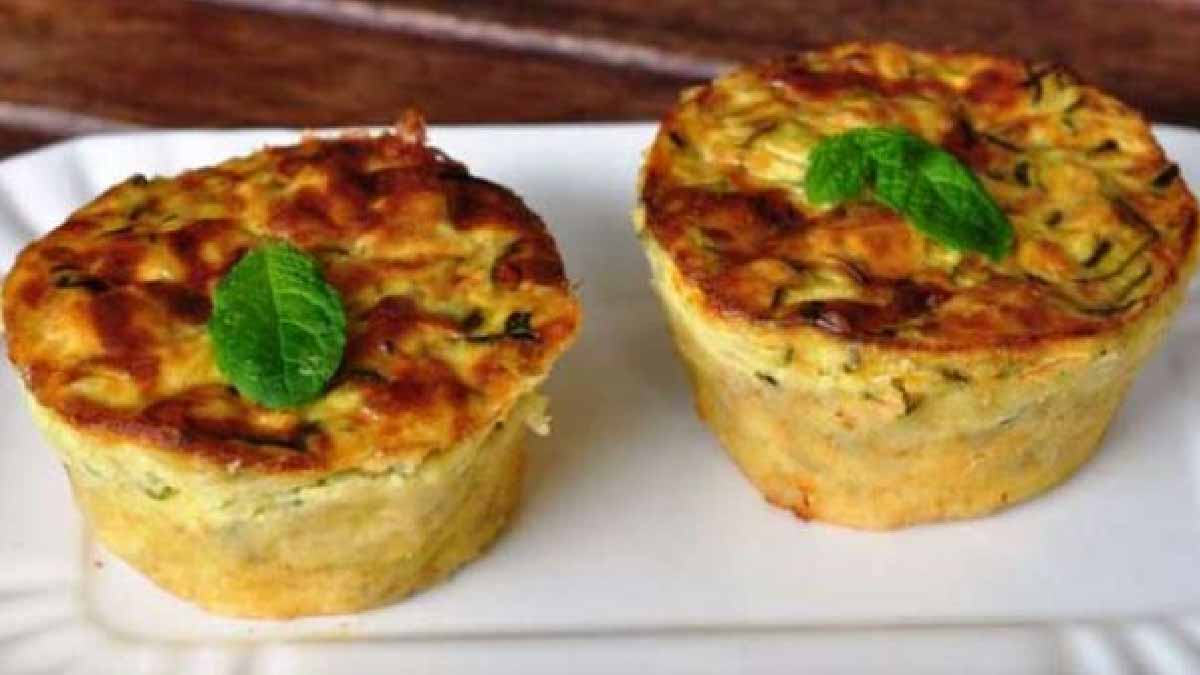 Flans aux courgettes et au basilic: un plat ou un apéritif irrésistible