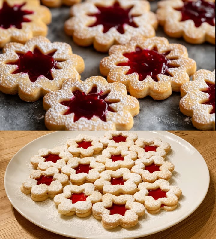 Chaque année, ces biscuits Linzer disparaissent en moins de 5 minutes !