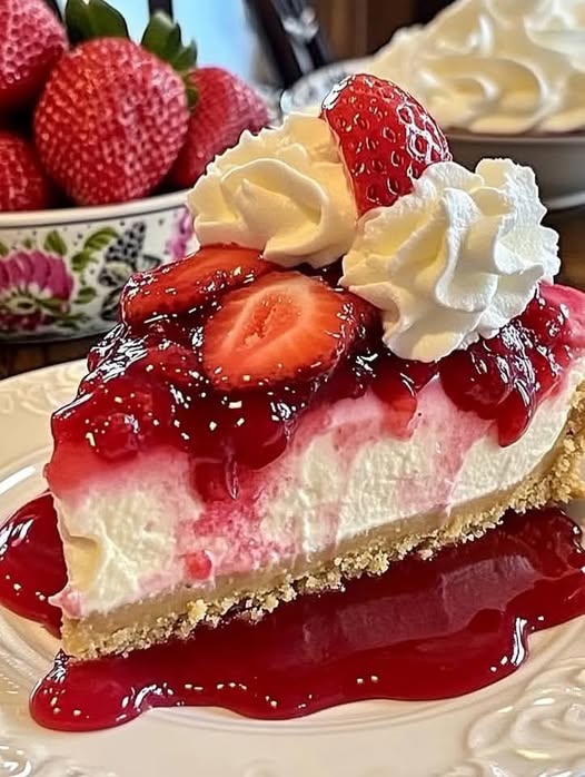 Cheesecake aux fraises sans cuisson en 30 minutes