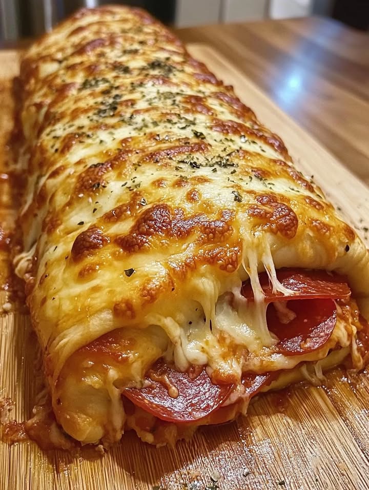 Délice feuilleté au pepperoni et fromage fondant