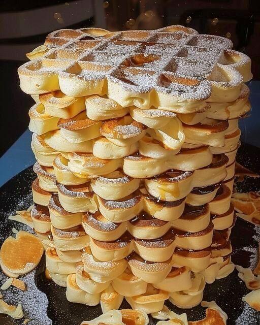 Délicieuses gaufres à la vanille prêtes en 1 minute