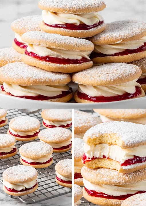 Délicieux Bisous Framboise à la Crème au Beurre