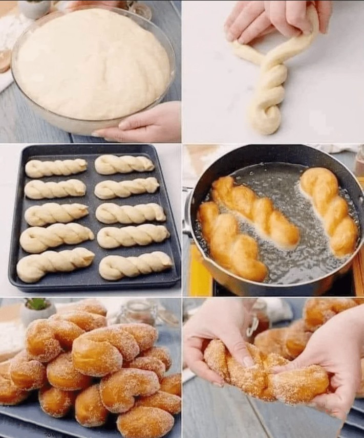 Délicieux beignets torsadés prêts en un éclair !
