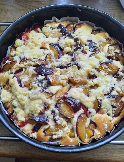 Délicieux gâteau aux quetsches sans levure