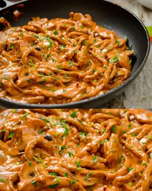 Émincés de schnitzel à la sauce crémeuse à la moutarde, un régal pour toute la famille