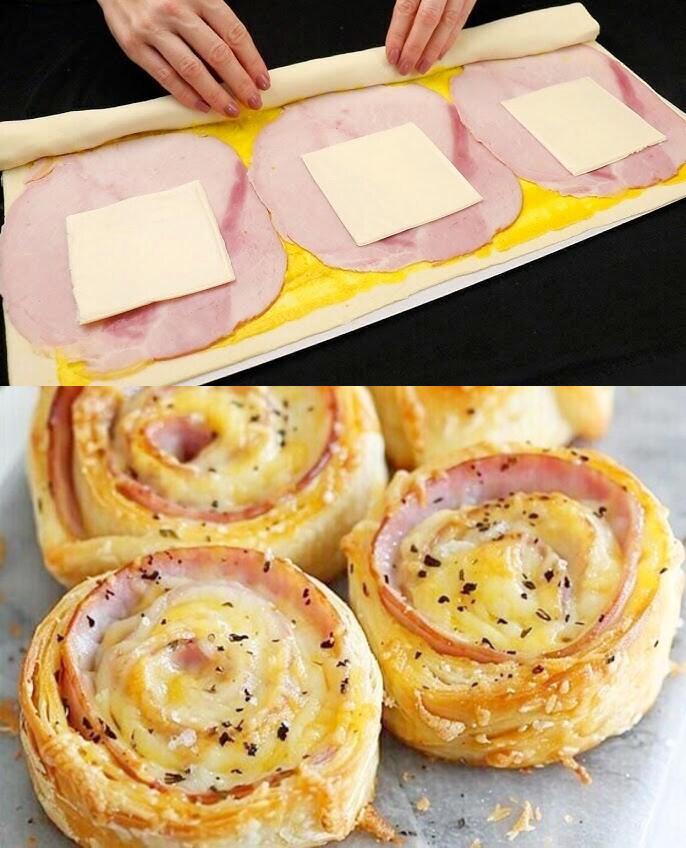 Escargots feuilletés au fromage, le goûter rapide des enfants