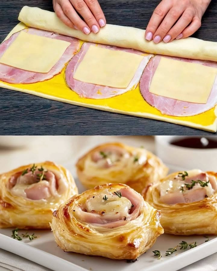 Escargots feuilletés au fromage ultra rapides