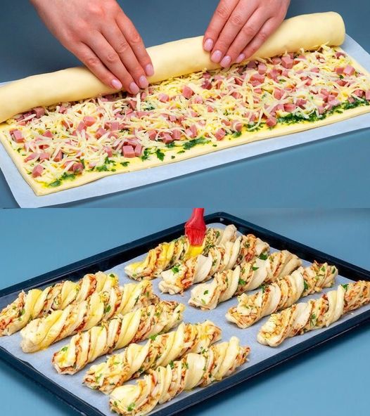 Feuilletés Jambon-Crème en 4 Ingrédients Faciles