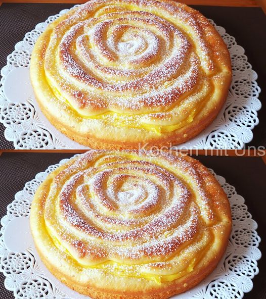 Fondant en bouche : gâteau moelleux aux pommes et crème vanille