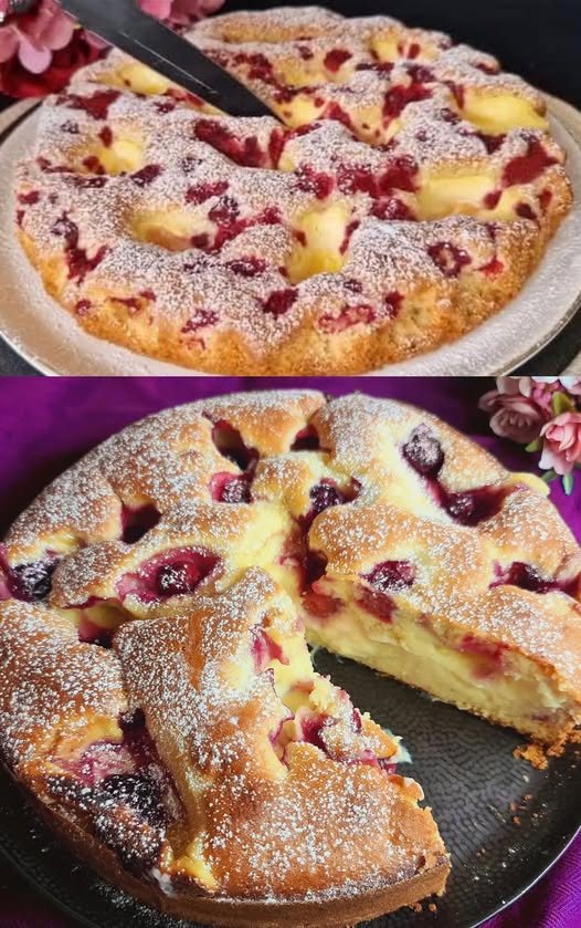 Gâteau aux cerises et pudding : un délice irrésistible !