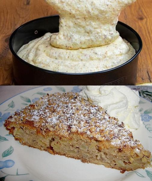 Gâteau moelleux pommes, cannelle et noix inratable !
