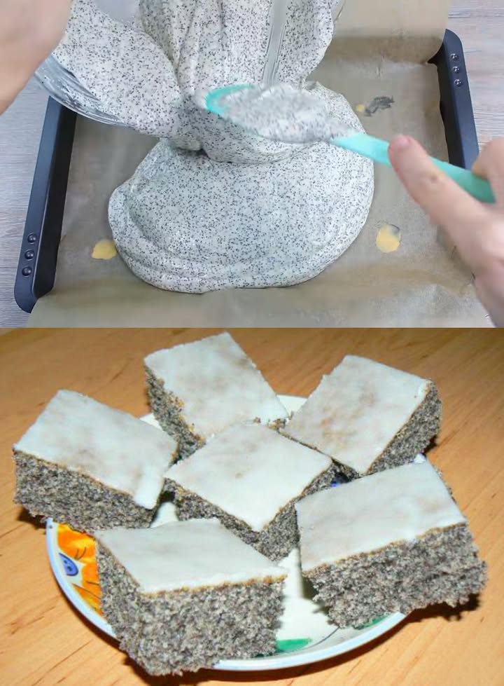 Incroyable gâteau au yaourt et graines de pavot, prêt en 5 minutes au four !