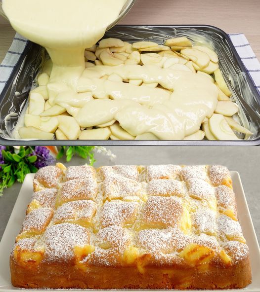 Le gâteau aux pommes et pudding vanillé qui revient toujours sur la table
