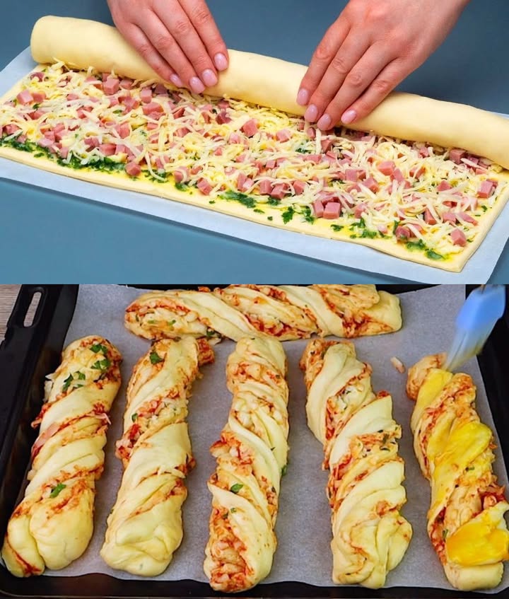 Les bâtonnets feuilletés au jambon et fromage que les enfants adorent