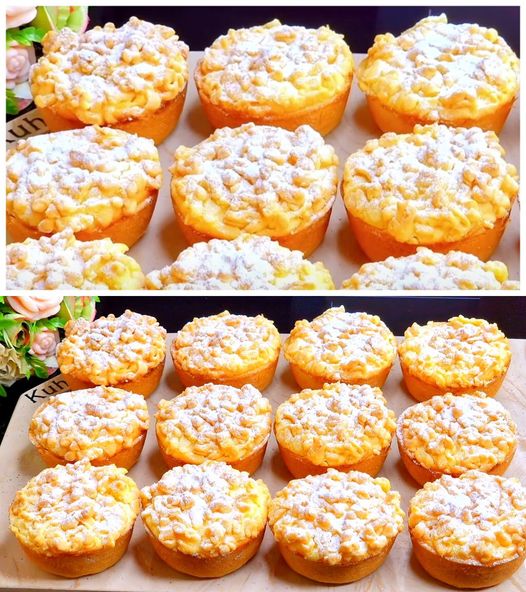 Muffins au fromage blanc et crumble irrésistibles