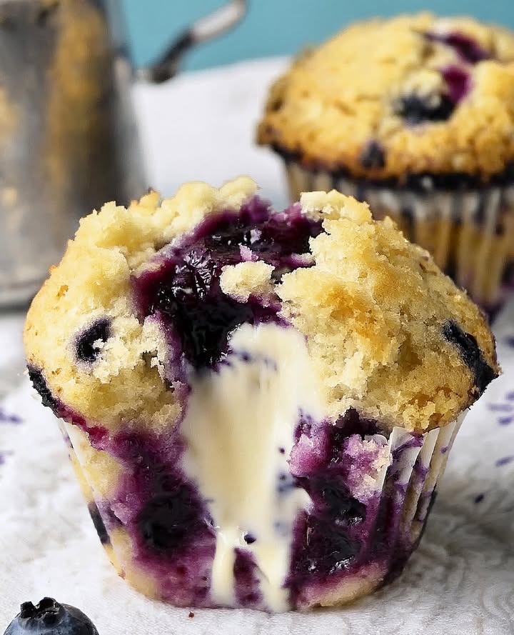 Muffins myrtille et cream cheese irrésistibles