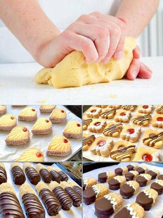 Pâte magique pour 4 sortes de biscuits faciles et rapides
