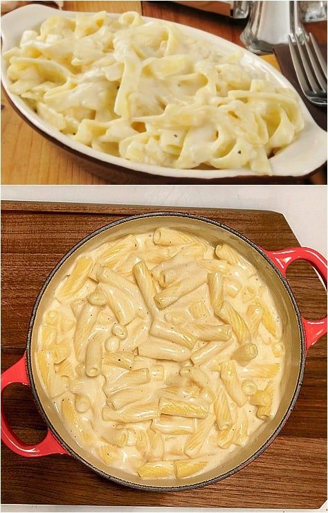 Pâtes crémeuses à l’ail et fromage prêtes en 20 minutes