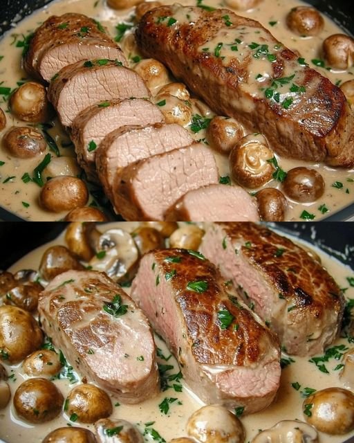 Poêlée de filet sauce aux champignons pour toute la famille