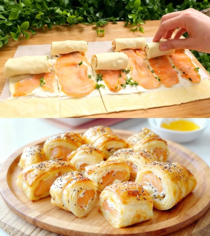 Roulés feuilletés rapides au saumon fumé, mon incontournable du week-end