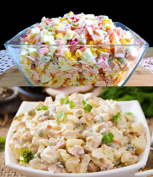 Salade de Noël express gourmande aux concombres, maïs et petits pois