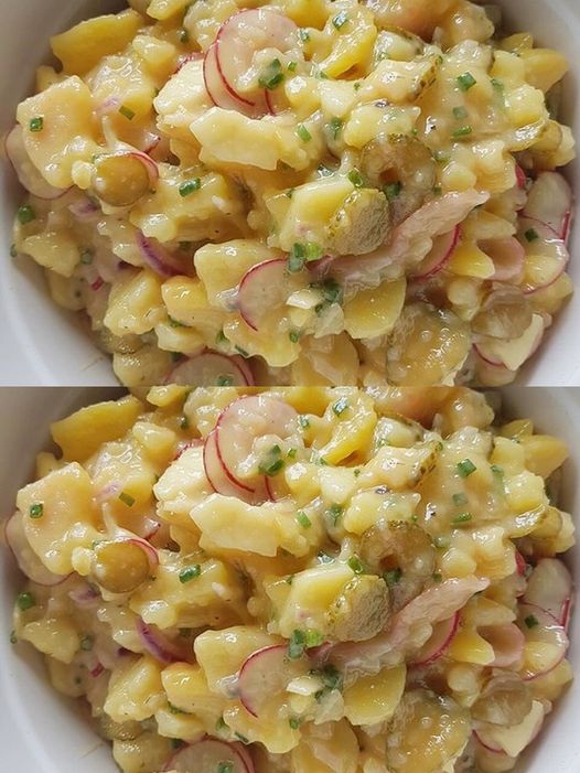 Salade de pommes de terre légère et fraîche pour mincir