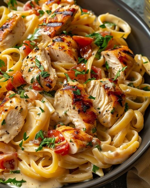 Tagliatelles sautées au poulet, un délice incontournable !