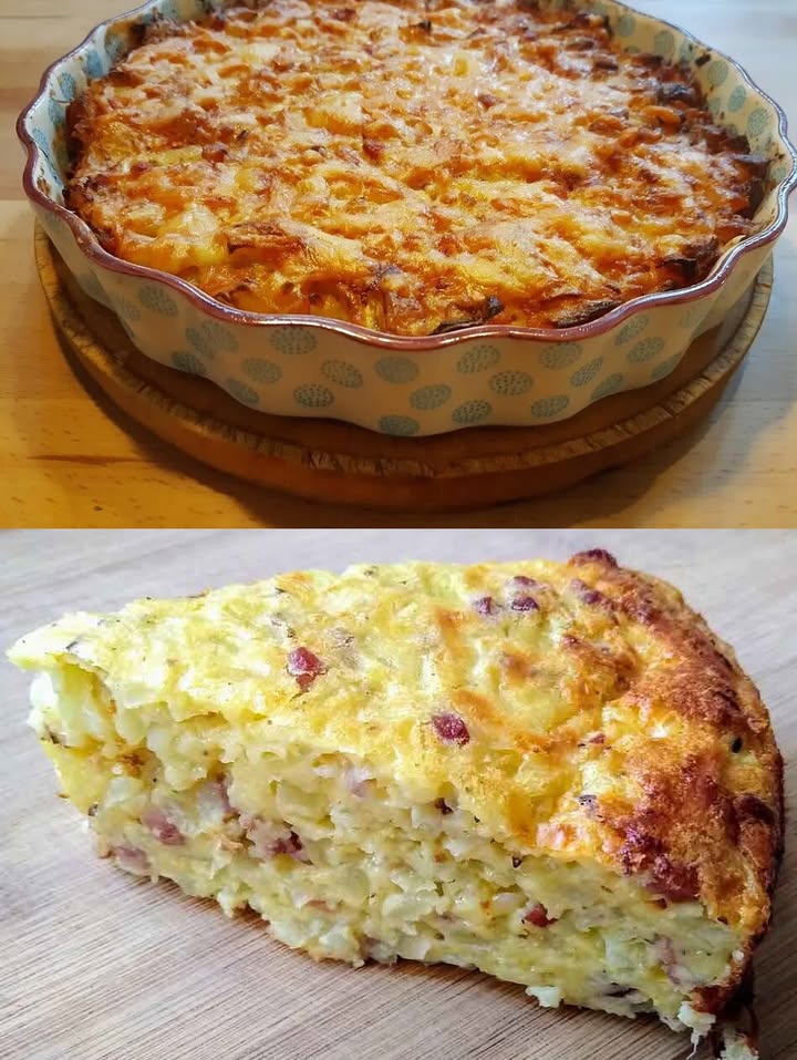 Tarte à l’oignon sans pâte, si délicieuse qu’on en redemande deux fois par semaine !