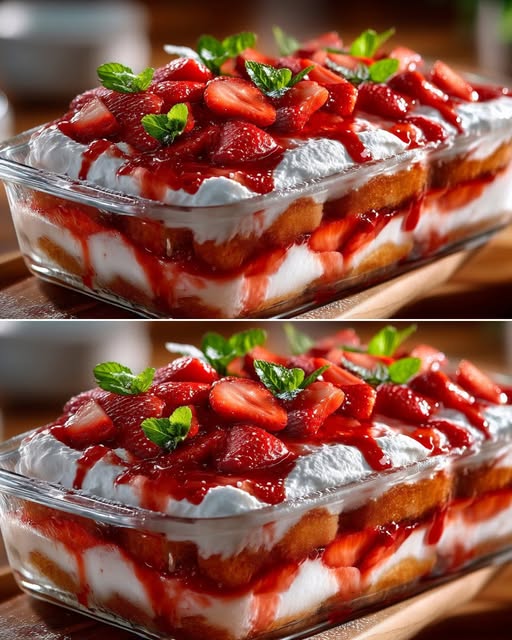 Tiramisu Fraises Express en 5 Minutes