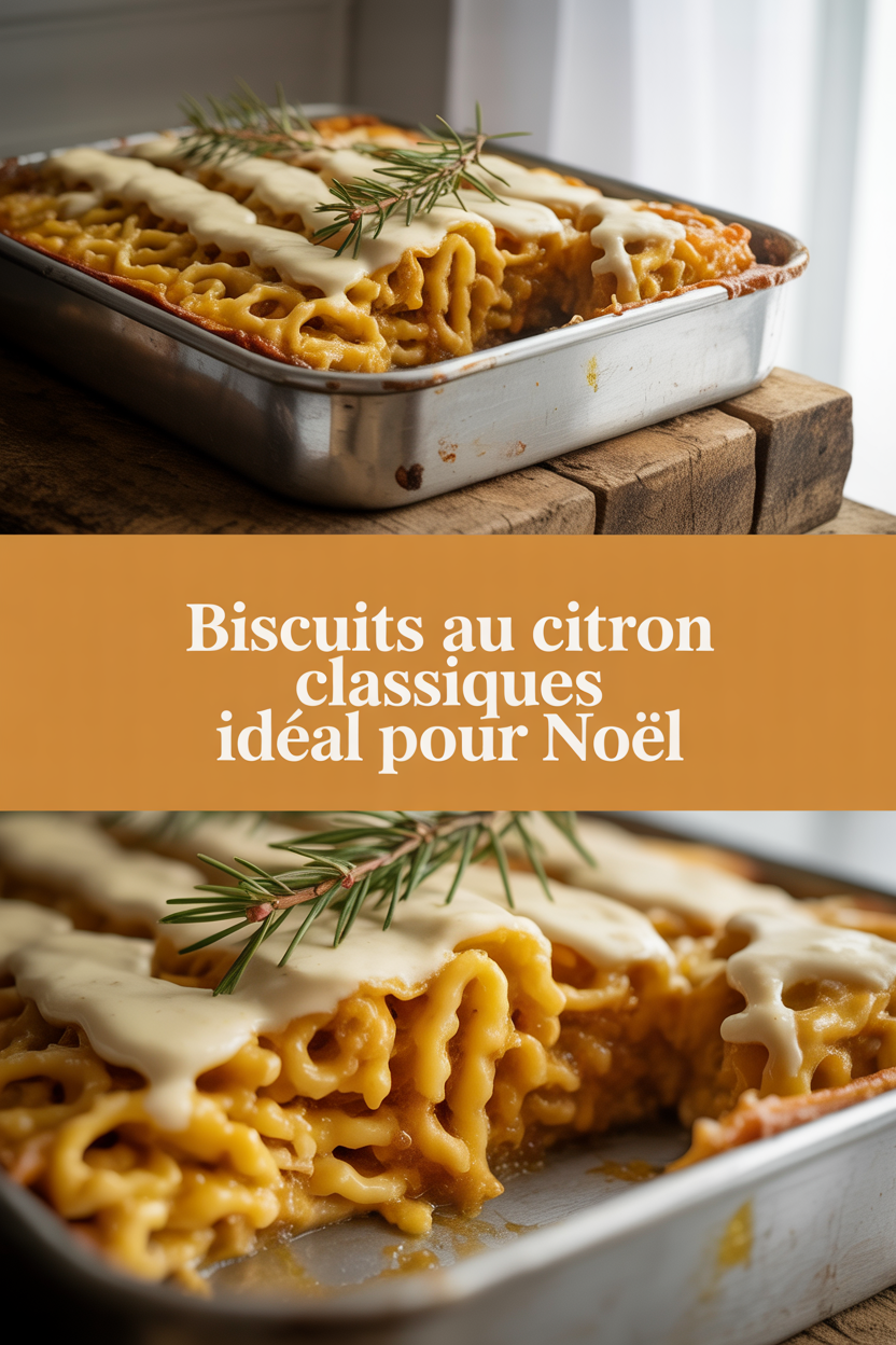 Biscuits au citron classiques idéal pour noël