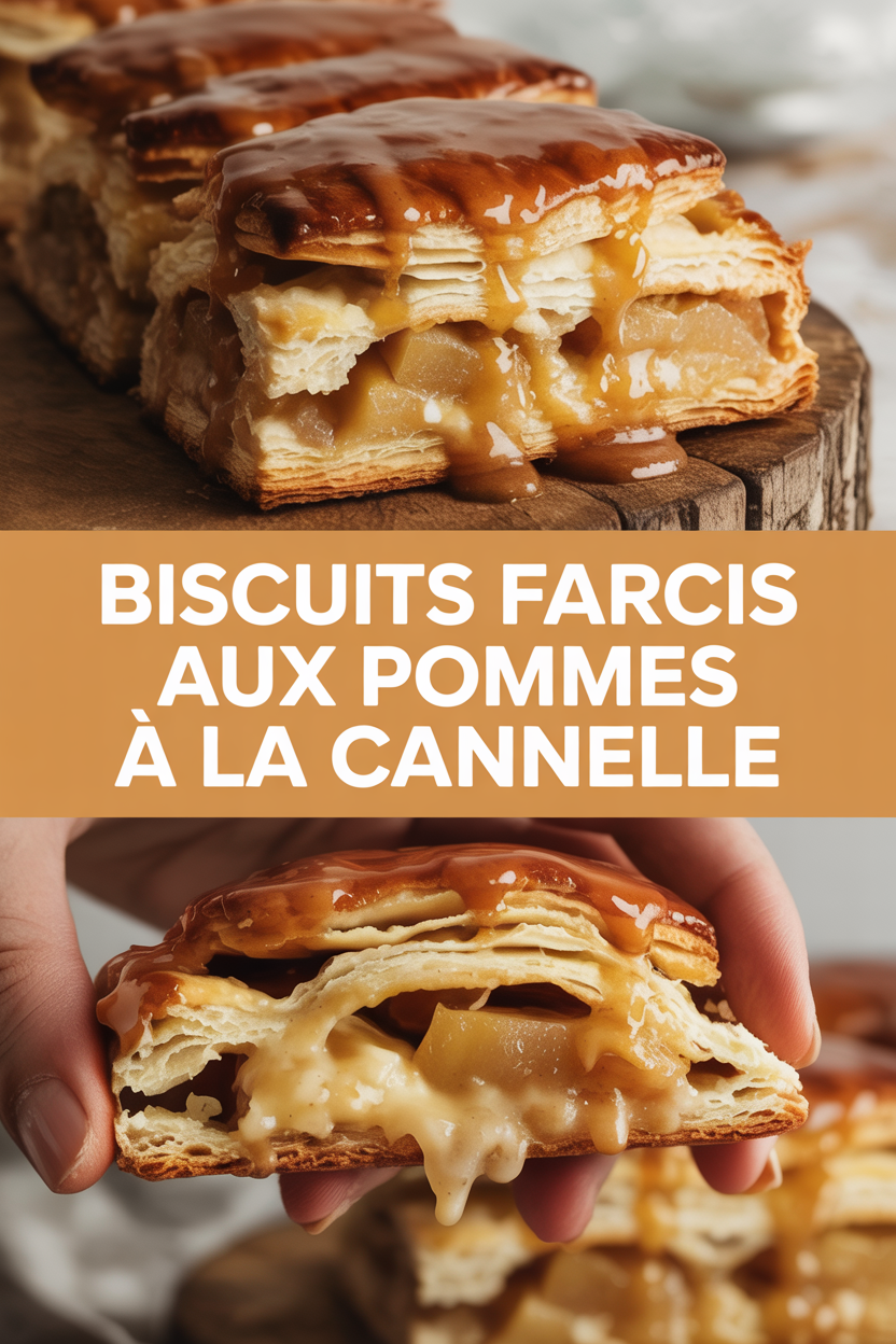 Biscuits farcis aux pommes à la cannelle