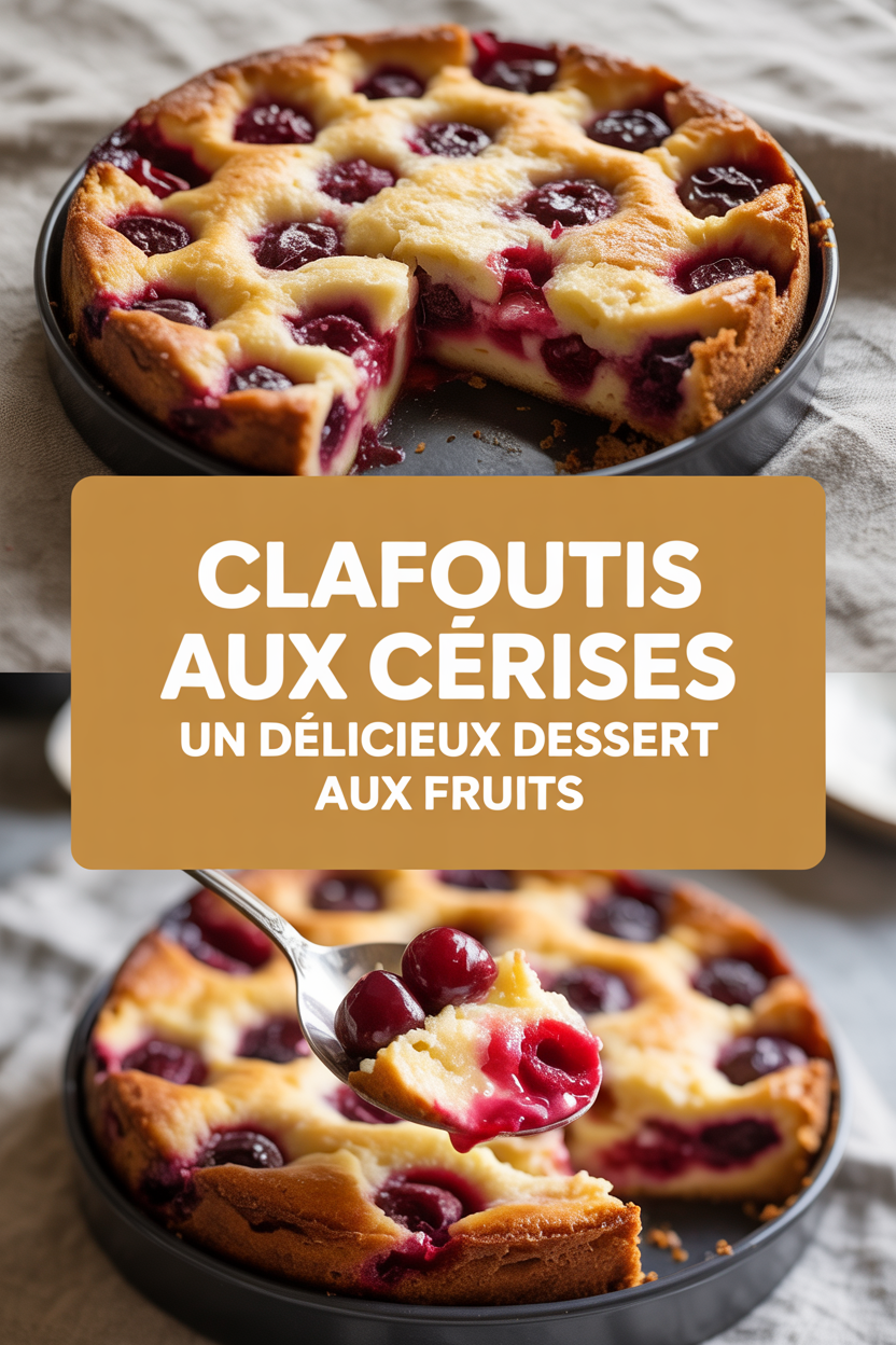 Clafoutis aux cerises Un Délicieux dessert aux fruits