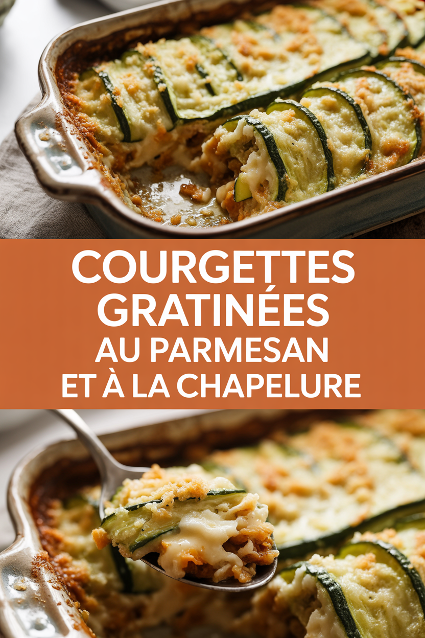 Courgettes gratinées au parmesan et à la chapelure