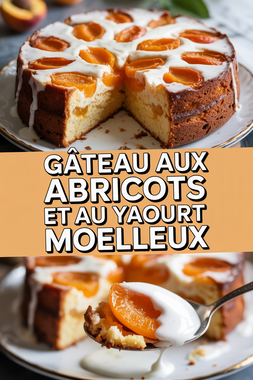 Gâteau aux abricots et au yaourt moelleux