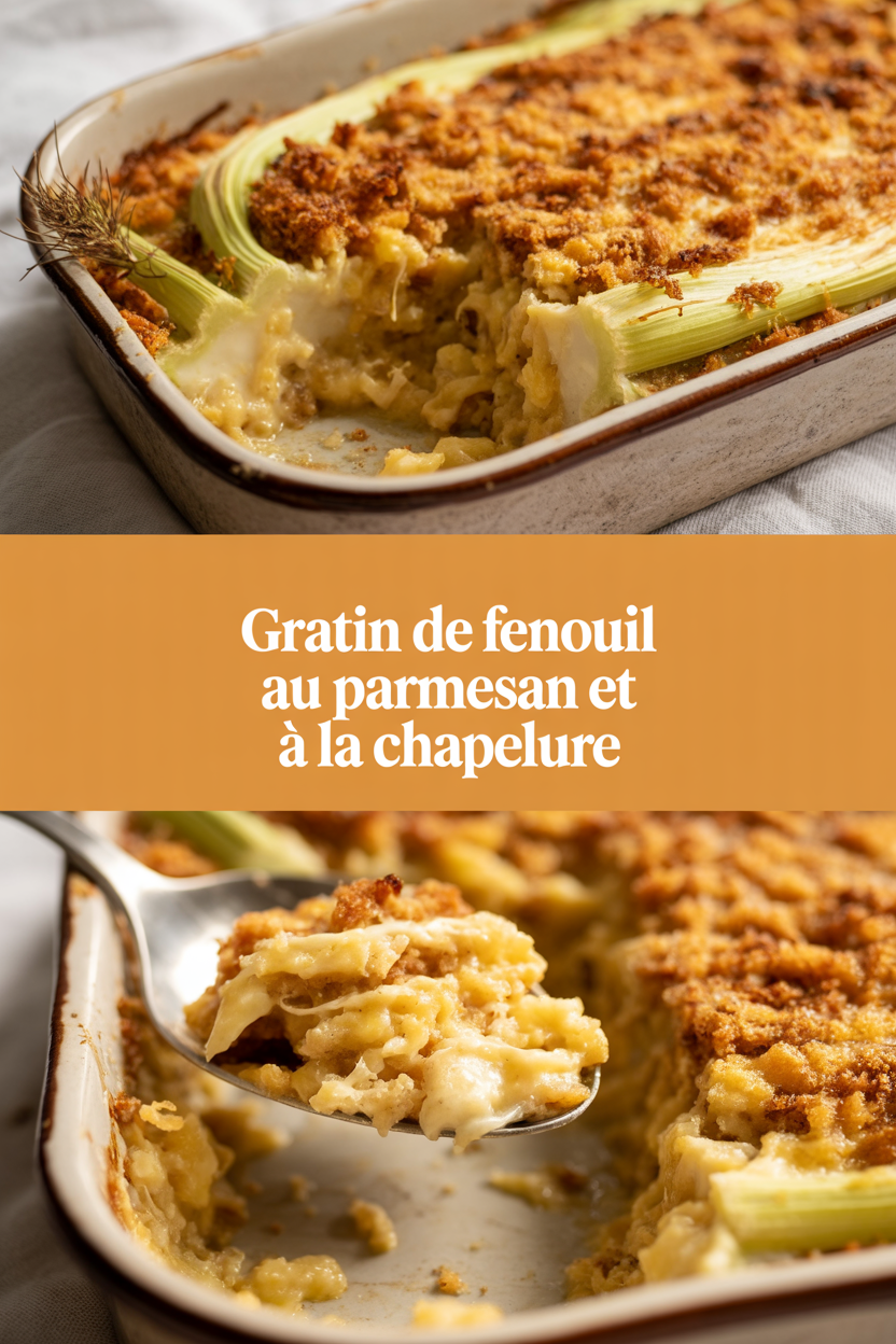 Gratin de Fenouil au Parmesan et à la chapelure