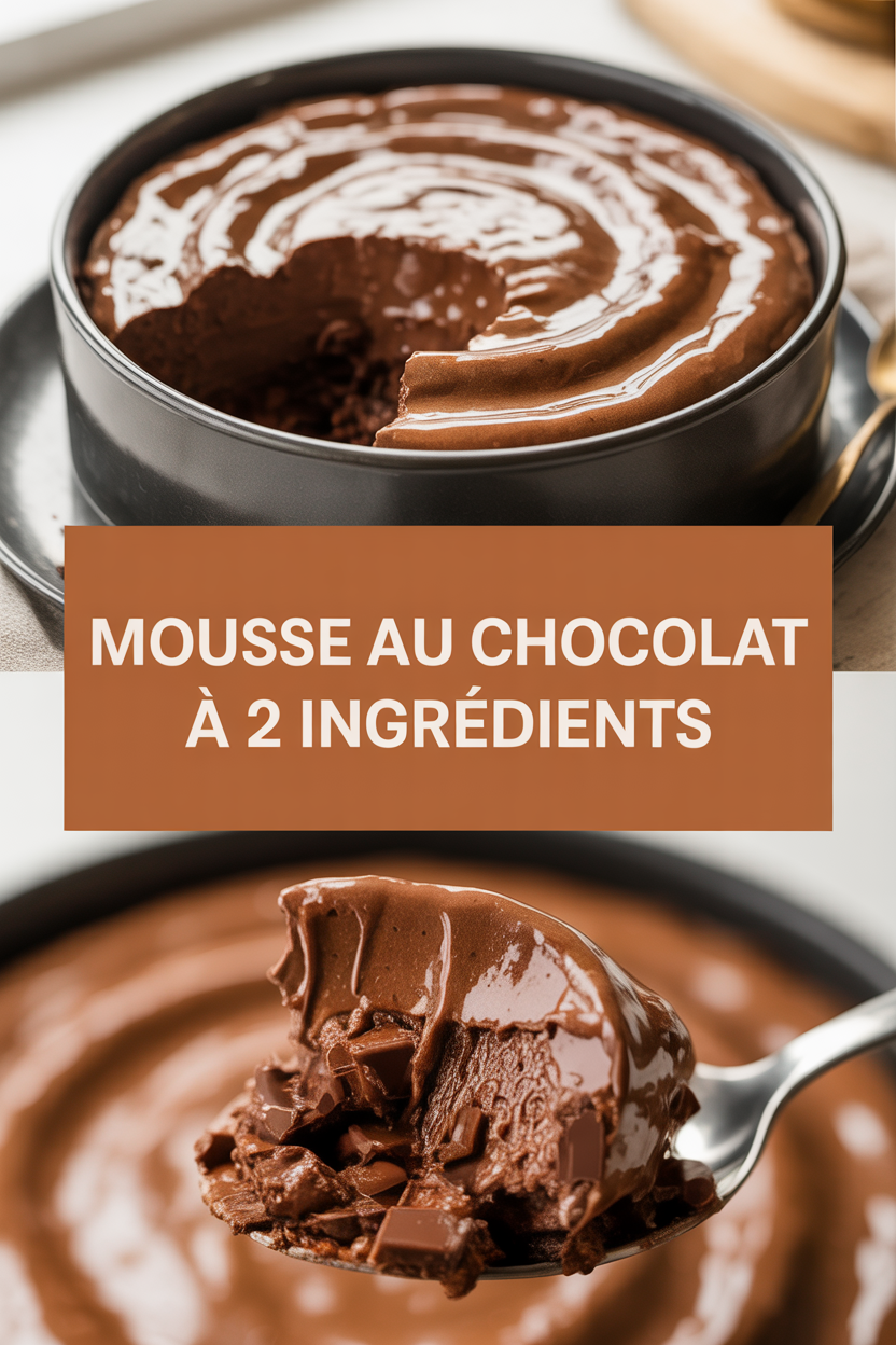 Mousse au chocolat à 2 ingrédients