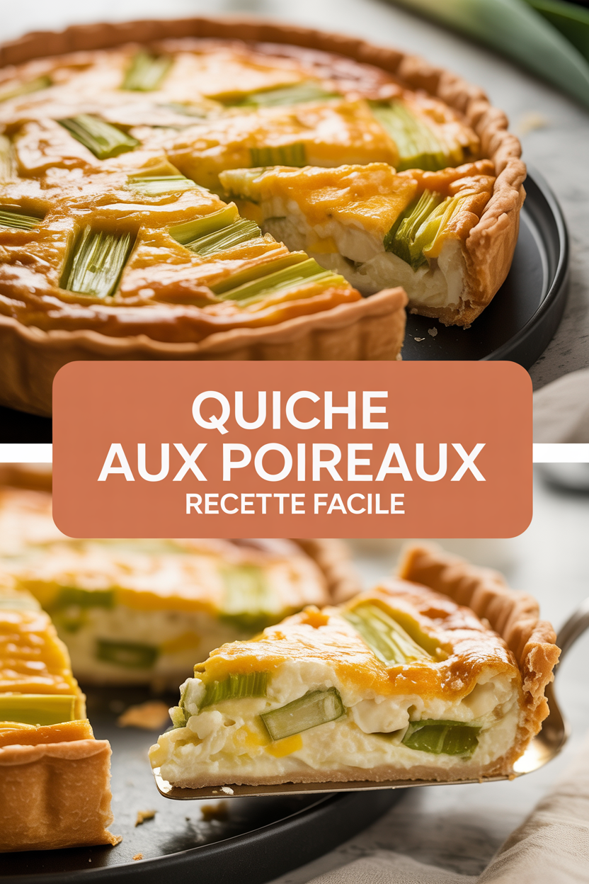Quiche aux poireaux recette facile