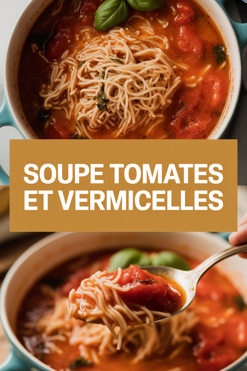 SOUPE TOMATES ET VERMICELLES
